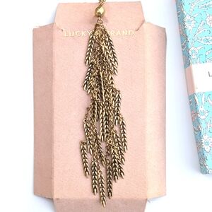 Lucky Brand Gold Leaf Earrings